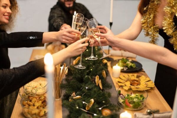 cena de fin de año en familia