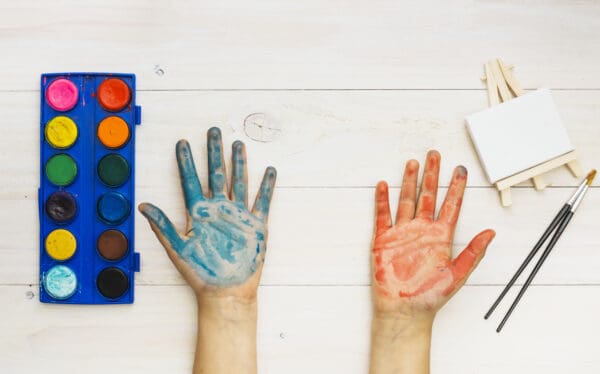pintura niños