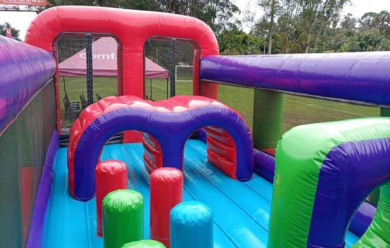 Inflable Desafío Dragón Módulo 6 05 Módulo 6 del Desafío del Dragón montado al aire libre